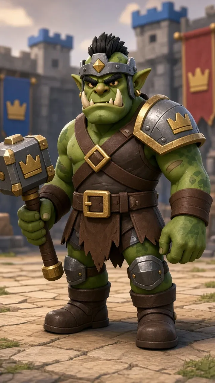 An orc warrior made by Grok Imagine 2.0